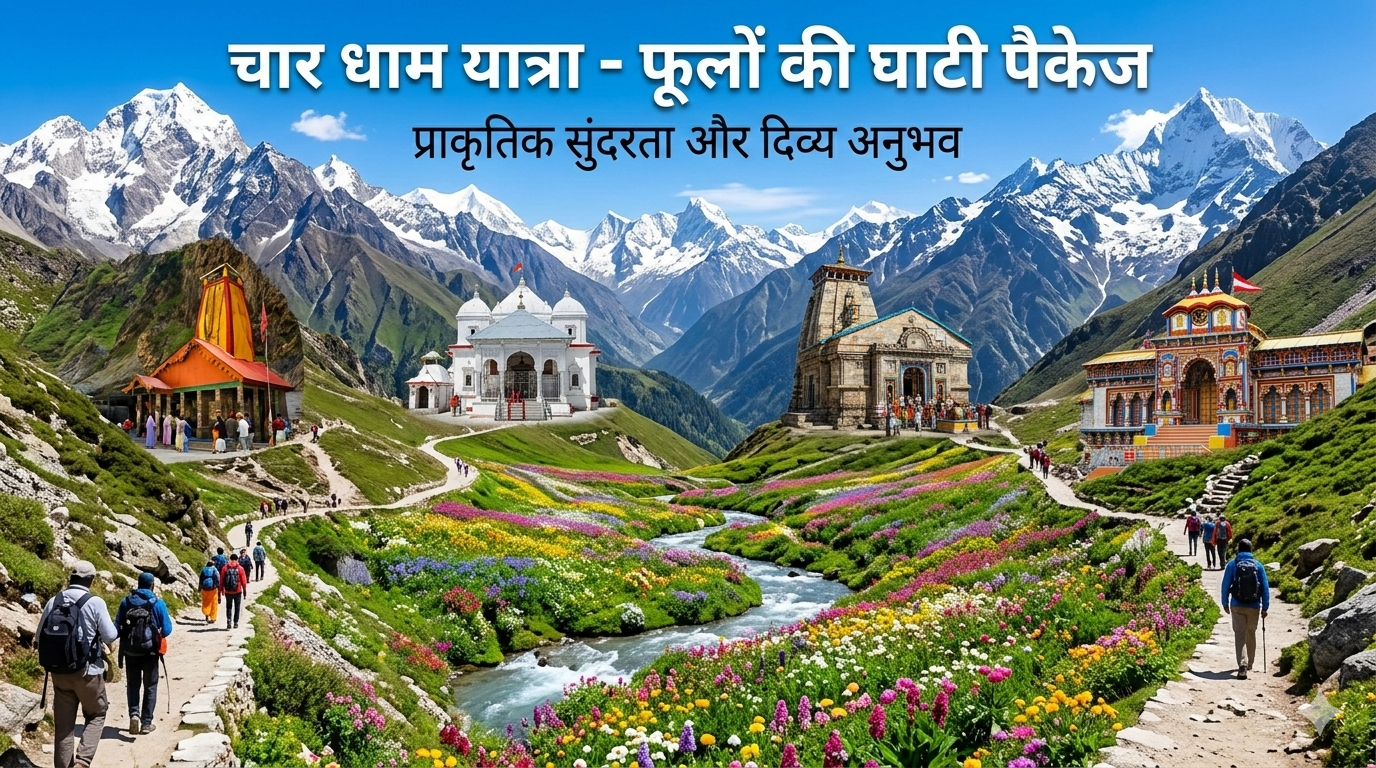 Char Dham Yatra with Valley of Flowers Package